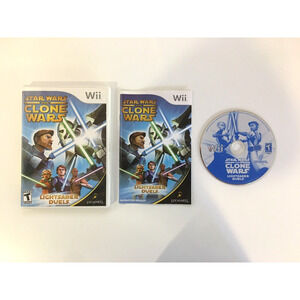 Star Wars Clone Wars Lightsaber Duels (Nintendo Wii, 2008) CIB Complete